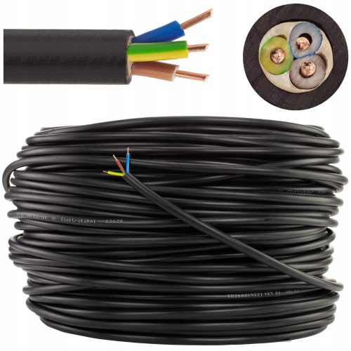 Round cable, electrical, installation, grounding YKY electrical cable 3 x 1.5