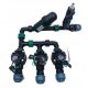  Rain Bird collector, 3 solenoid valves, 25 mm outlet