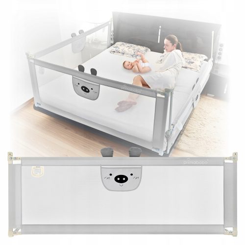  Protective barrier for the Primabobo teddy bear bed, grey, 160 cm