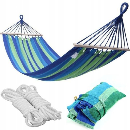 Garden and terrace hammocks K&M hammock with bar, multi-coloured, 200 kg, 280 x 160