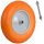 Rims for lawn mowers and tractors Humberg 4880 tubeless wheelbarrow wheel, 40 cm, orange and white