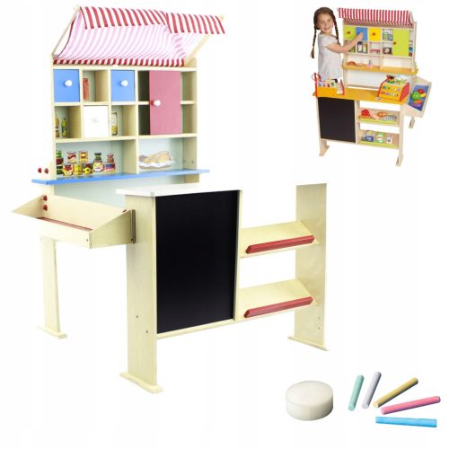 Playtive Large Wooden Shop Stall for Kids