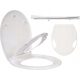  Fala toilet seat, white polypropylene