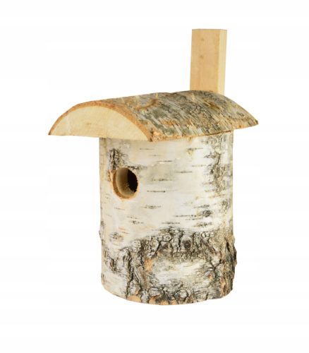  Birch nesting box for birds, natural hole