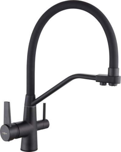 Mexen Duo floor-standing kitchen faucet, black