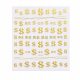  NAIL STICKERS GOLD DOLLARS DP672