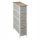  5fünf Simple Smart bathroom shelf white, brown tones, grey tones 48 x 20 x 73.5 cm