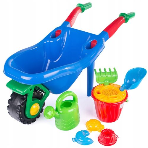 Wheelbarrow + Sand Set 8-piece watering can, bucket