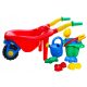 Large sand wheelbarrow for the garden, set with 9 elements