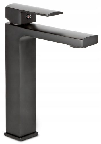 CUBIC series floor-standing washbasin faucet, black