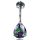  BELLY RING ZIRCONS VM TITANIUM G23 1.6/10