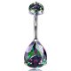  BELLY RING ZIRCONS VM TITANIUM G23 1.6/10