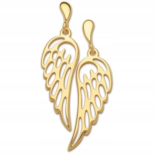  GOLDEN ANGEL WINGS earrings gold 333 gift