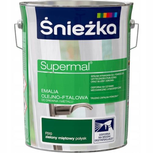 Universal oil-phthalate enamel Śnieżka 5 l, green shades, glossy