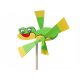  WINDMILL Garden Scarer made of wood FROG FROG