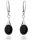  SILVER 925 TEARDROP HANGING EARRINGS WITH ONYX