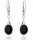  SILVER 925 TEARDROP HANGING EARRINGS WITH ONYX