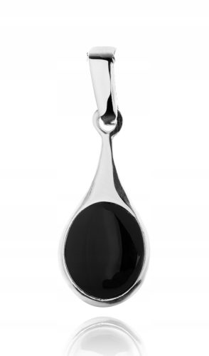  SILVER PENDANT TEAR DROP WITH ONYX. PR.925