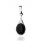  SILVER PENDANT TEAR DROP WITH ONYX. PR.925