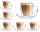 Glasses and cups Vialli Design coffee and tea glasses 250 ml 6 pcs.