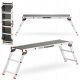 Higher ladder 2.58 m aluminum 1 x 2 up to 150 kg