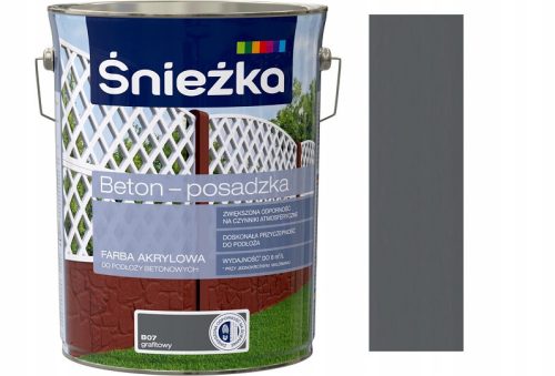 Acrylfarbe Śnieżka Grafitowa 5 l