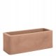  Flowerpot Nicola 50 cm x 20 x 18 cm, plastic, brown and beige tones