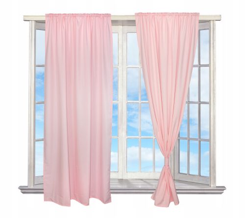  Smooth curtain on tape, powder pink 145/230