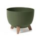  Lamela flowerpot, 40 cm x 40 x 26 cm, diameter 40 cm, plastic in shades of green