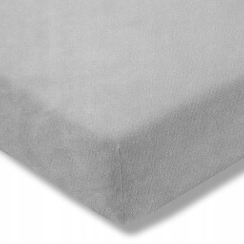 Terry cloth sheet with elastic band Estella velvet fitted sheet, 100 x 200 cm