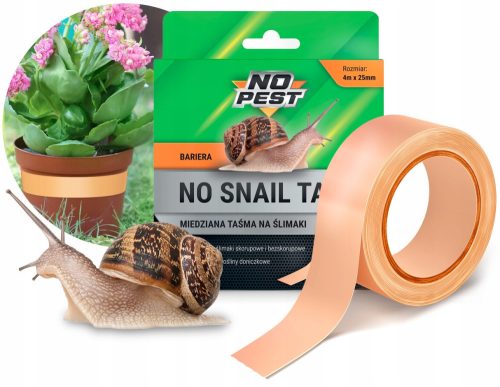  No-Pest 4 m 25 mm copper tape for snails