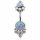  OPAL BELLY RING OP-38 TITANIUM G23 1.6/10