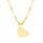  Zalar necklace silver gold plated heart 45cm pr. 925