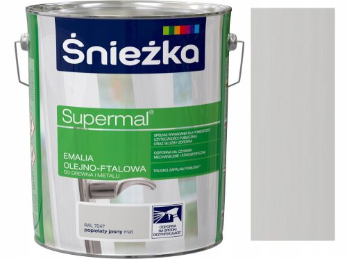 Oil-Phtal-Email Snow White Supermal Grey Light 10 l