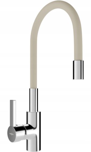  Mexen Flex floor-standing kitchen faucet, beige, silver