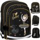  Starpak Multi-Compartment School Backpack, Black, Grey and Silver Tones, Yellow and Gold Tones, Multicolor