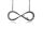  Necklace steel infinity One Direction BLACK