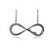  Necklace steel infinity One Direction BLACK
