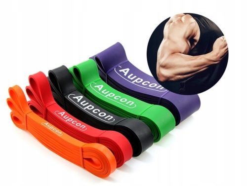  Set of 5 RESISTANCE BANDS FOR EXERCISES in a CROSSFIT bag