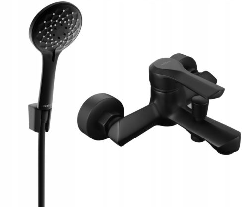  Mexen Sabre wall-mounted bath and shower faucet, black