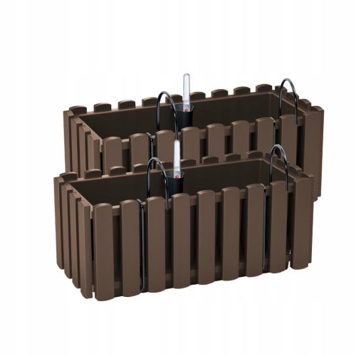  Prosperplast flowerpot 38 cm x 18 x 16.2 cm, plastic in brown and beige tones