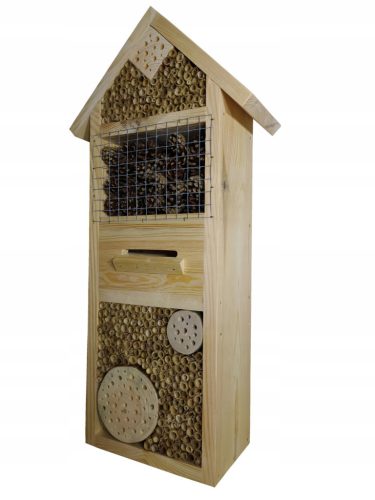  Mason bee, a hive house for pollinating insects