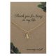  GOLD PLATED NECKLACE WITH LETTER N LETTER SILVER GOLD