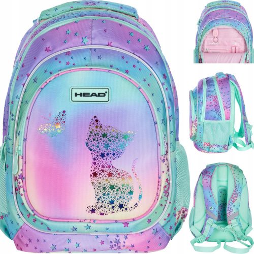  School backpack with multiple compartments Head Black, Blue tones, Pink tones, Multicolored 20 l