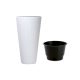 Pots and planters for outdoor and garden Prosperplast flowerpot 39 cm x 39 x 78 cm diameter 39 cm plastic white