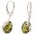  Silver AMBER EARRINGS green FOR A GIFT+cert.