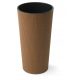  Lamela flowerpot, 46.5 cm x 25 x 46.5 cm, diameter 25 cm, plastic in brown and beige tones