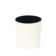  Flowerpot Lamela, 25 cm x 25 x 25.5 cm, diameter 25 cm, plastic in brown and beige tones