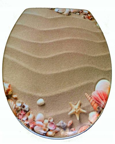 Toilet seats Toilet seat with beach graphics, Duroplast print