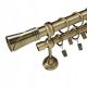  GOLD curtain rod for the apartment 240 cm 25+19 mm